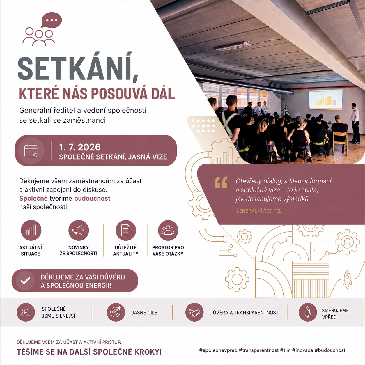 Setkání se zaměstnanci